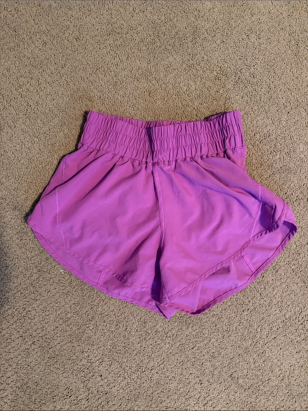 Amazon Women's High-Waist Athletic Shorts - Bright Purple